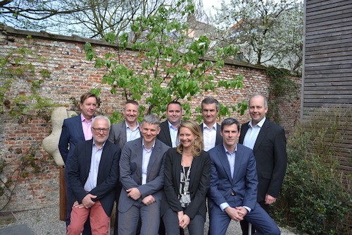 Bopro’s management team : Alain van Houtte, Stefaan Martel, Dimitri Torfs, Peter Garré, Johan Verbeke, Frank Buffel, Arnold Schautteet, Tessa De Buysere, Peter De Durpel