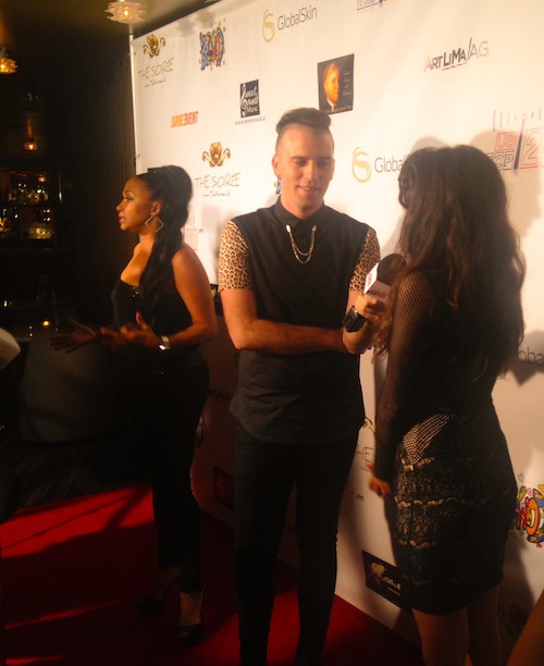 Jazsmin Lewis and Sara Castro on the red carpet at same time.