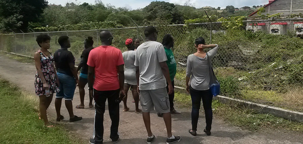 Community members attend training session.