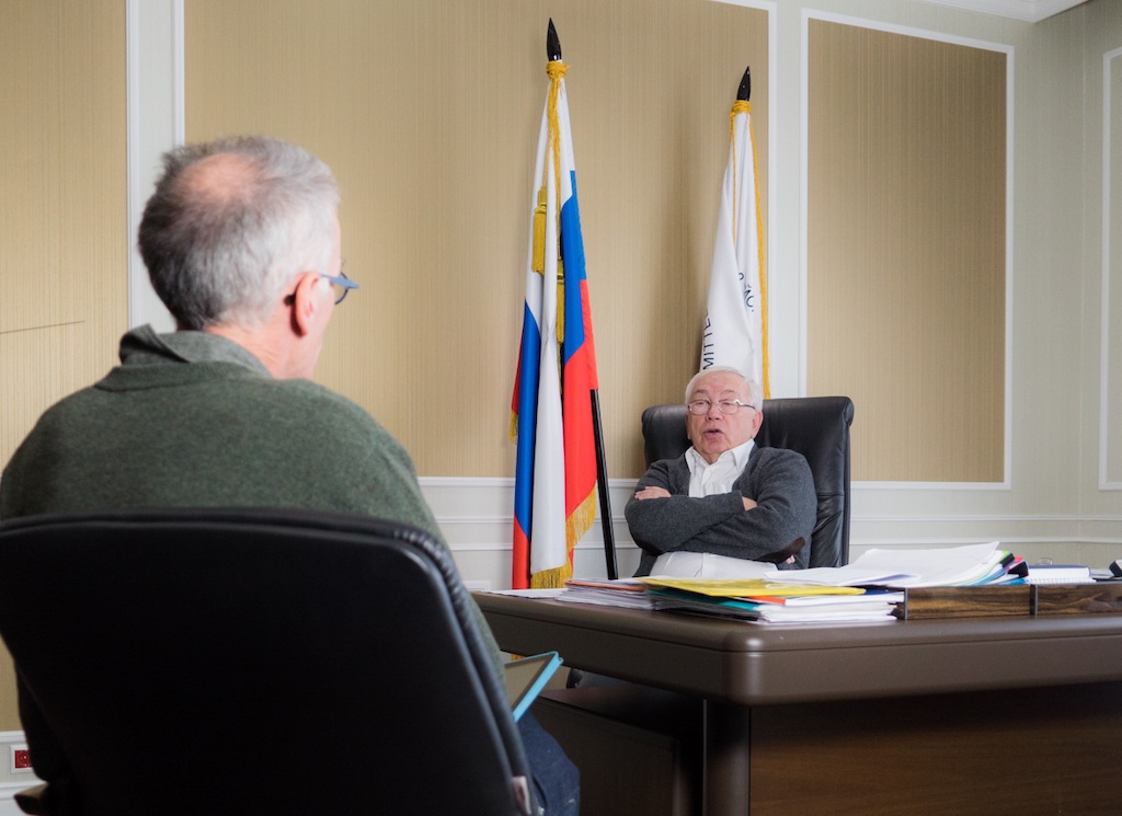 Check-point Rusland met Jan Balliauw in gesprek met Vladimir Loekin, gezant van Poetin in Oekraïne in 2014 - (c) Eugene Rudnii