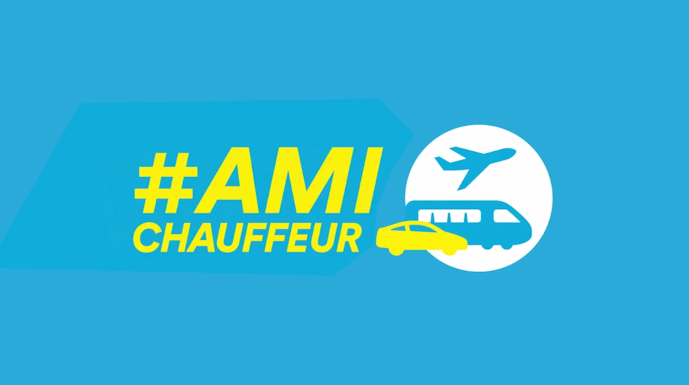 FamousGrey vous dépose à l’aéroport avec la SNCB