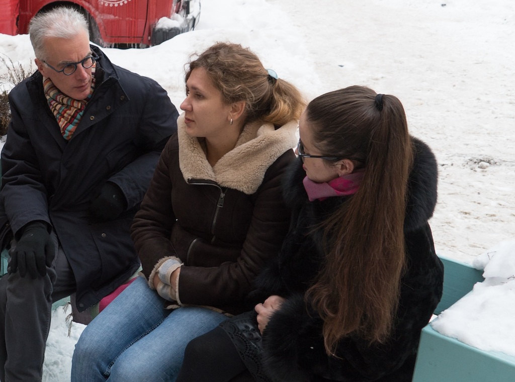 Check-point Rusland met Jan Balliauw in gesprek met studenten economie in Sint-Petersburg - (c) Eugene Rudnii