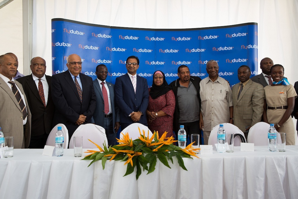 From the press conference held to mark flydubai's inaugural to Dar es Salaam