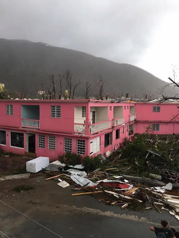 Destruction on the British Virgin Islands in the wake of Hurricane Irma.