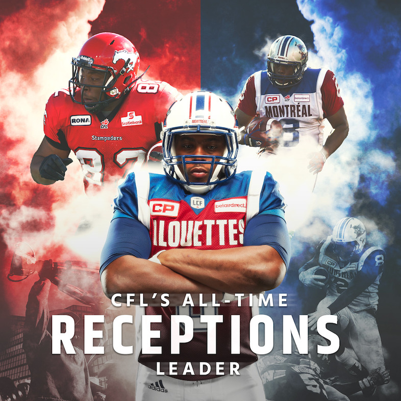 Nik Lewis is the CFL's new all-time receptions leader