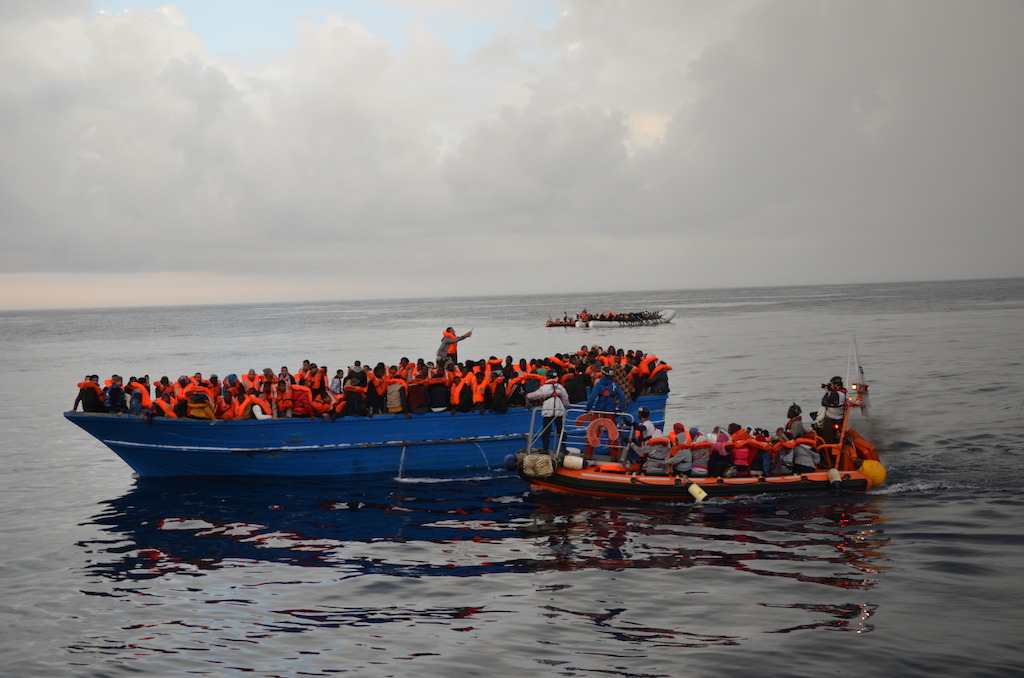 Double boat rescue. It is unusual to have two boats at the same time. Photographer: Kate Stegeman