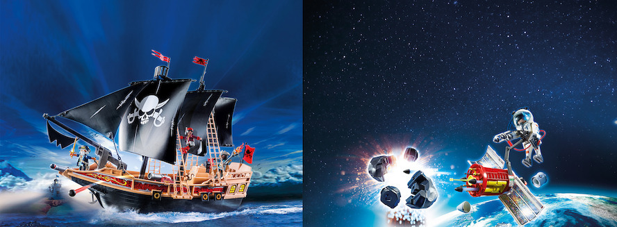 PLAYMOBIL® - Piraten in de ruimte en astronauten op zee...