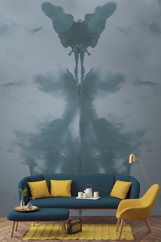 Blue and Teal Rorschach