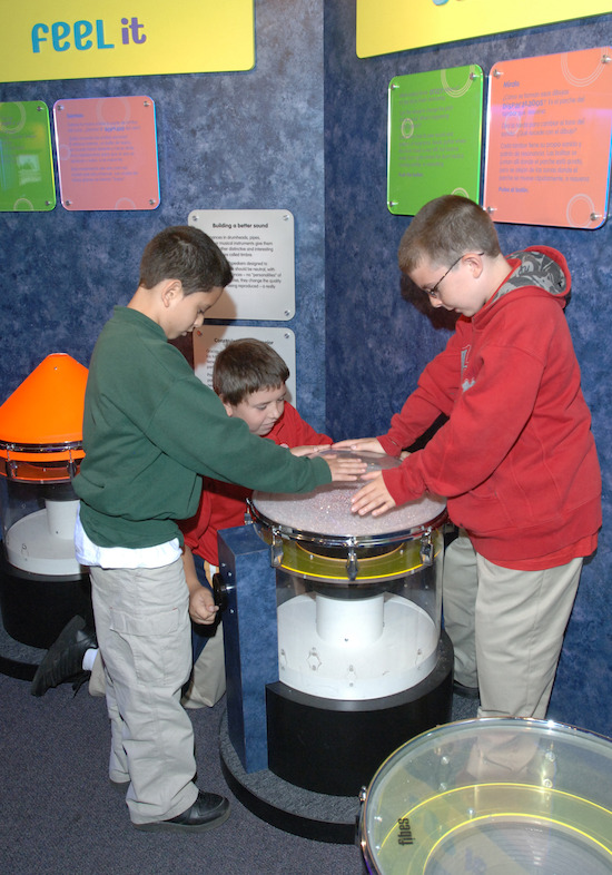 Blue Man Group - Making Waves exhibit (Courtesy of Boston Children's Museum)