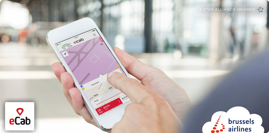 Partnership tussen Brussels Airlines en eCab brengt reizigers van deur tot deur