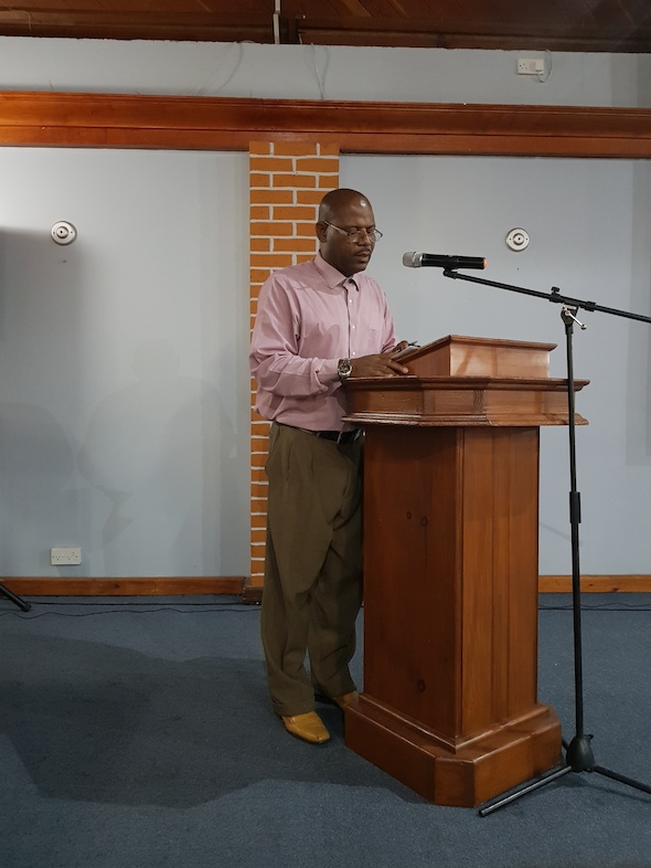 Leroy Morvan, Chief Welfare Officer, Min Social Services, Family and Gender Affairs.