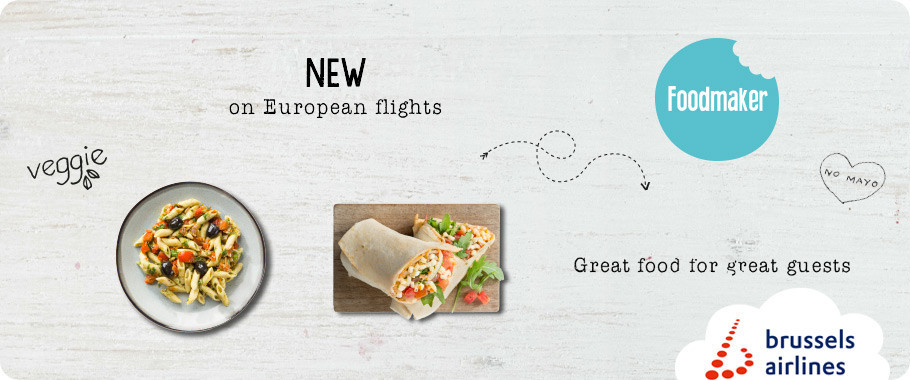 Brussels Airlines teams up with Belgian company Foodmaker