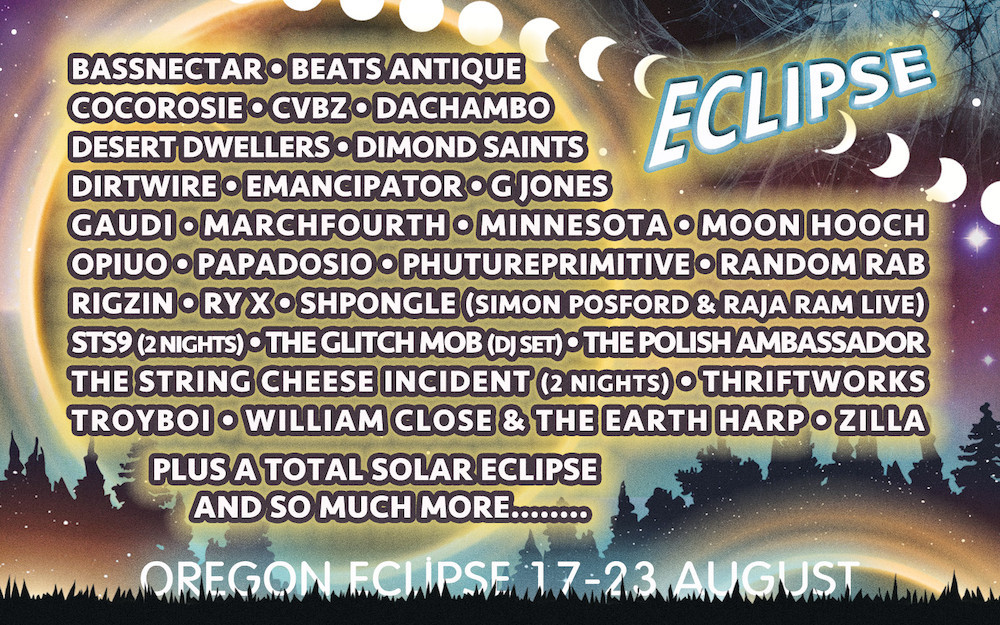 Oregon Eclipse Announces Lineup for August 17-23 2017 Gathering at Big Summit Prairie