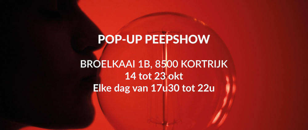 PERSUITNODIGING: Pik eens een peepshow mee op weg naar de Biennale Interieur Kortrijk