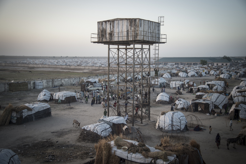 General view of the IDP camp in Ngala. Photographer: Sylvain Cherkaoui