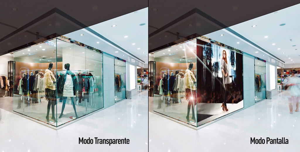 Panasonic Pantalla Transparente
