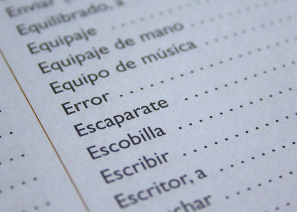Learning Spanish.