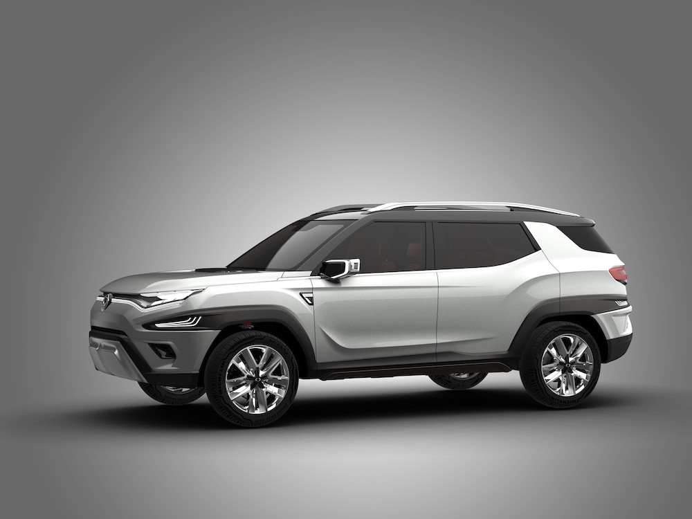 SSANGYONG PRESENTEERT ZIJN XAVL MIDSIZE SUV CONCEPT EN KORANDO 2017 IN GENEVE