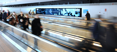 Brussels Airport screen