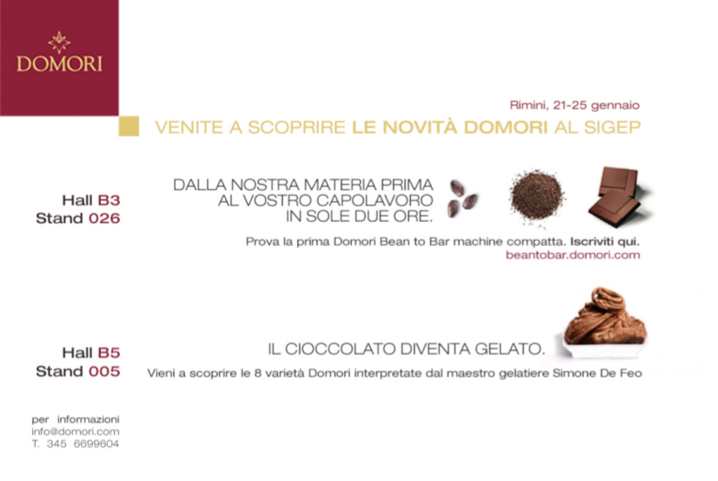 Domori, invito al Sigep