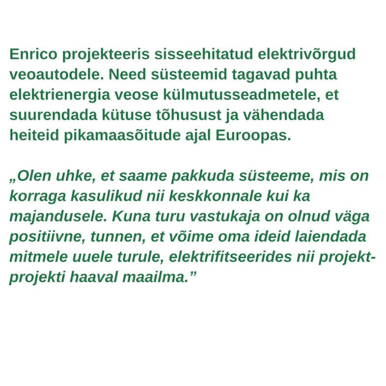 Rohelise töötaja profiil - Enrico Migchels