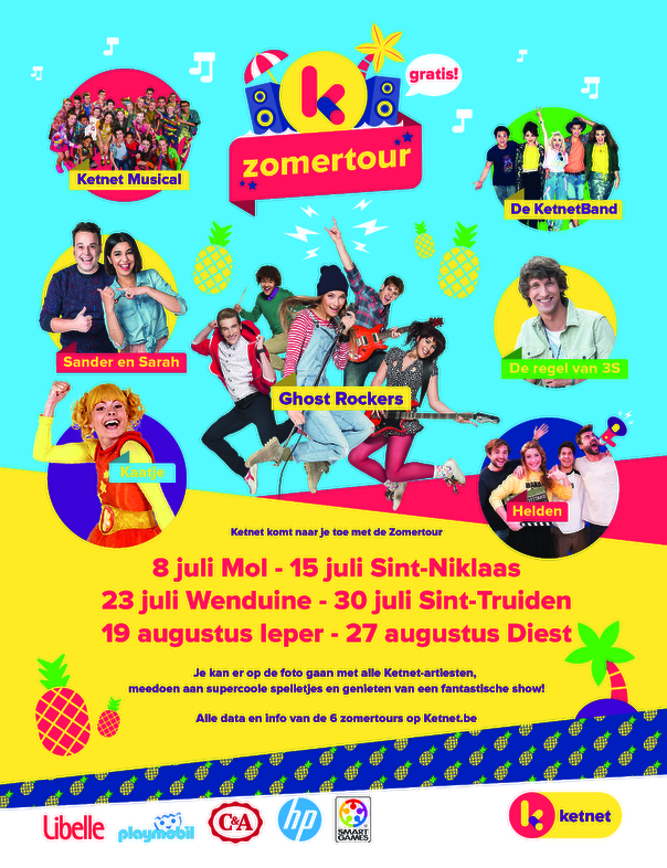 (c) VRT- Affiche Ketnet Zomertour