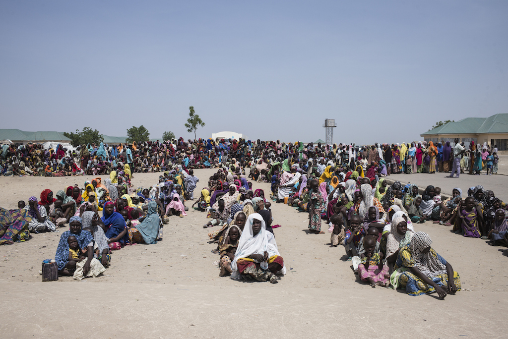 MSF set up a circuit to vaccinate children under 5 years old, they also receive an anti-parasite and vitamin A and parents receive relief items such as soap and mosquito nets. In one day nearly 4,000 children were vaccinated. Photographer: Sylvain Cherkaoui