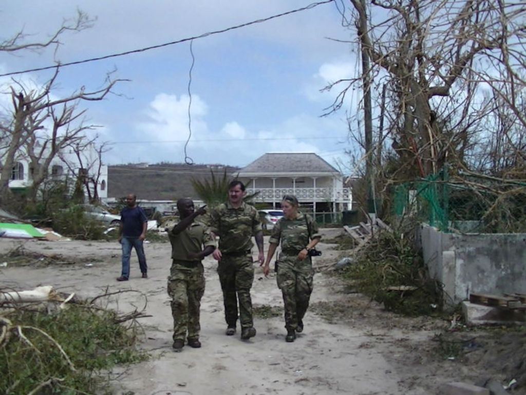 The British military have arrived on the territory of Anguilla. © Sky News