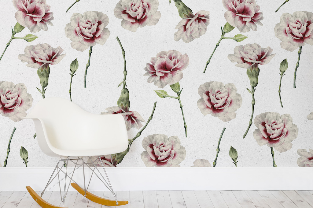 Vintage Carnations Print