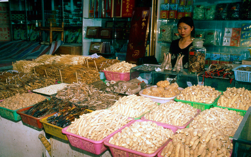 Marché chinois traditionnel © John E. Newby - WWF