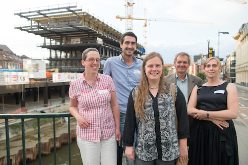 An Van Assche, Njord Van de Rostyne, Nadia Casier, Johan Hansens en Conny Verleye.