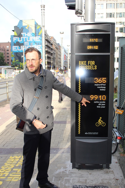 first bicycle counter pole