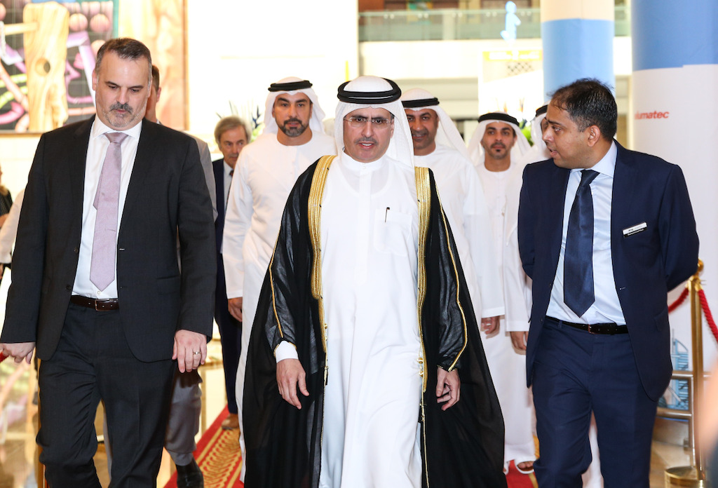 H.E. Saeed Mohammed Al Tayer, MD and CEO of DEWA, inaugurating FM EXPO, The Big 5 Outdoor Design & Build Show, Windows, Doors & Facades Event, and FM EXPO 2017