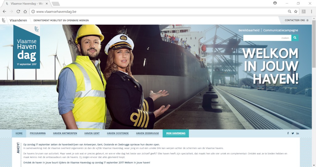 Vlaamse Havendag site web par The Oval Office