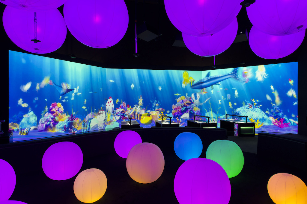Future World con proyectores Panasonic. Crédito Foto: Marina Bay Sands