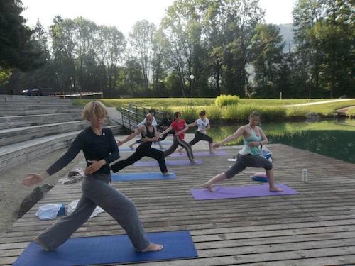 Yoga in de Franse Alpen