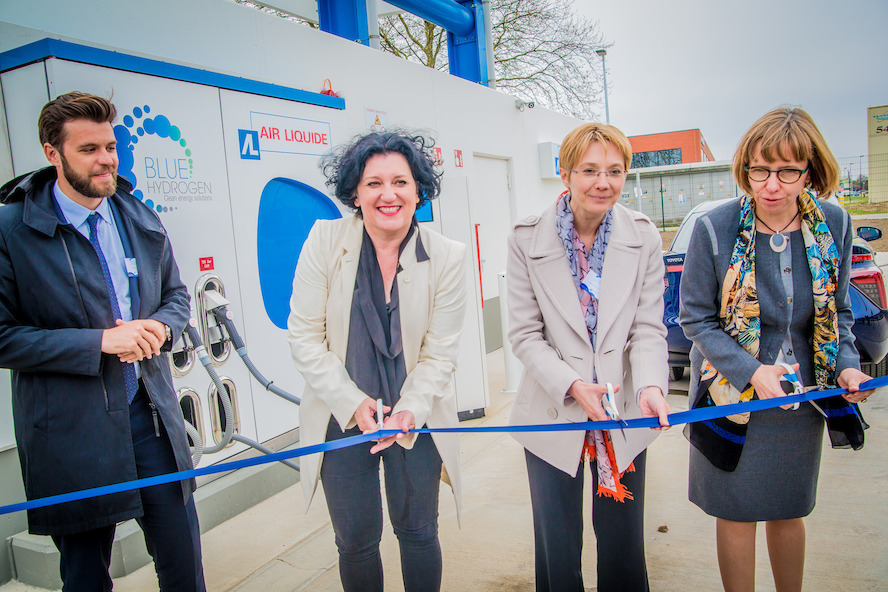 Officiële inhuldiging van het eerste publieke waterstofstation in België
