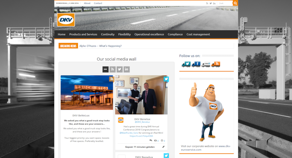 DKV change sa plateforme en ligne