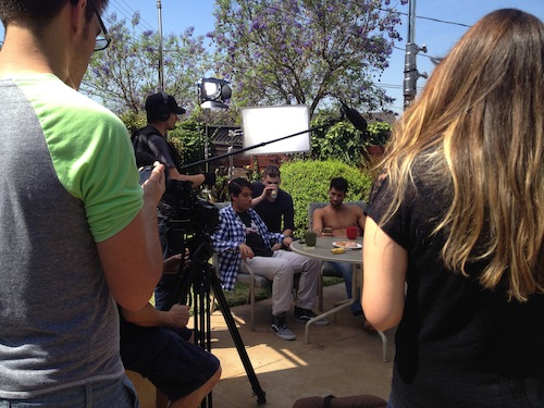 Behind the scenes prep.