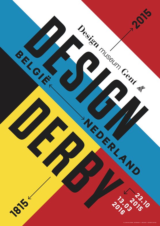 Design Derby België - Nederland affiche