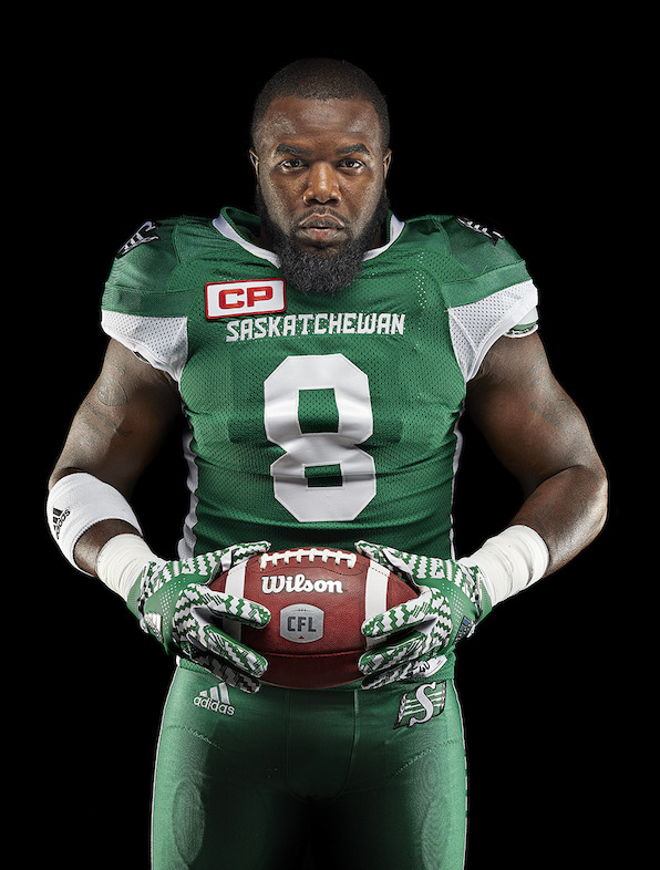 Chandail adidas des Roughriders de la Saskatchewan à domicile (Shawn Lemon).