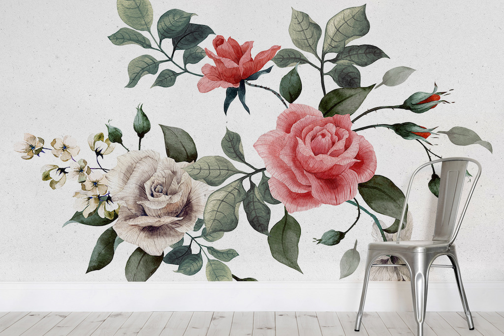Queen Elizabeth Rose Mural