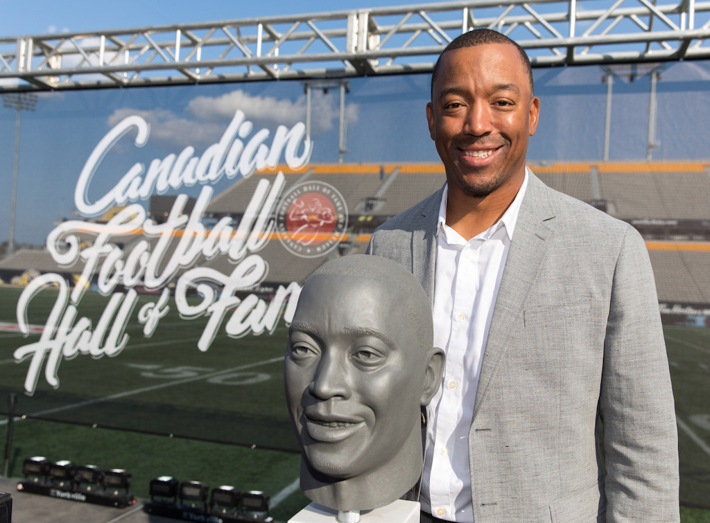 Geroy Simon, membre de la cuvée 2017 du Temple de la renommée du football canadien. Photo : Kevin Sousa/LCF