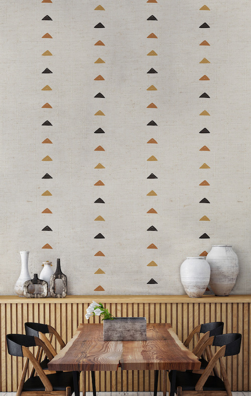 Tribal Triangles Wallpaper Mural