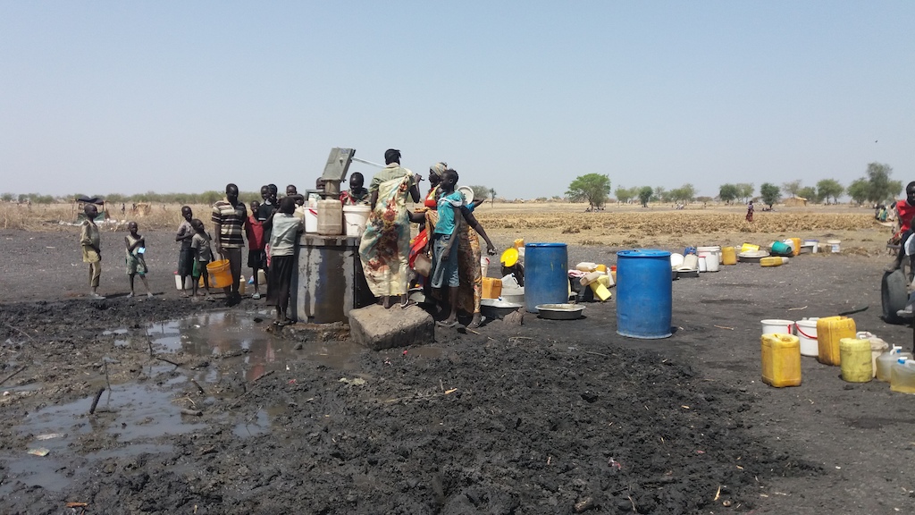 The conditions in Aburoch are harsh, and if they do not improve soon, the health of the whole community will suffer. On average each person is only receiving two litres of clean water a day, far below what is required. People have to queue for several hours to get clean water. Photographer: Elena Grandio