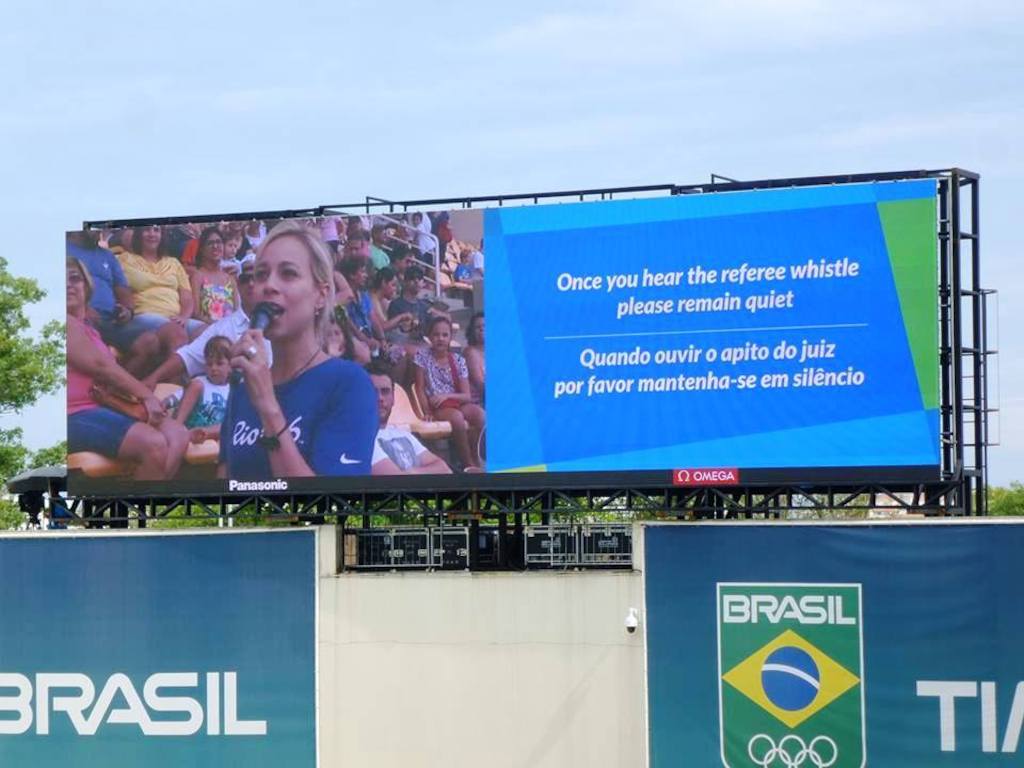 JJOO Río 2016 Centro Acuático Pantallas Panasonic