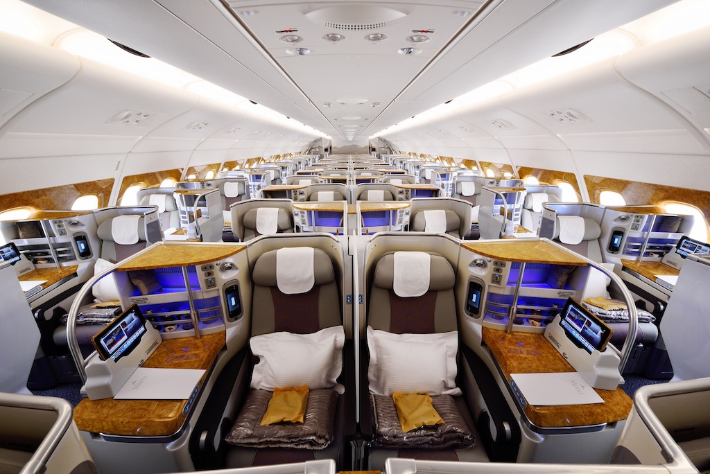 درجة رجال الأعمال على طائرة الجيل الجديد من الإيرباص A380