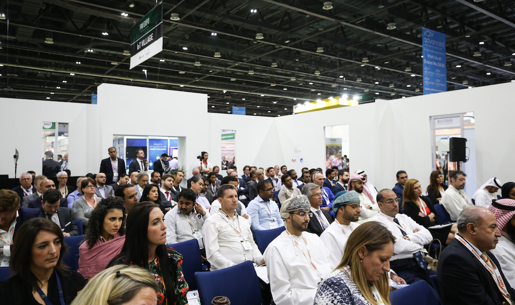 A crowded session at the Facilities Management Congress Middle East (FM EXPO) 2