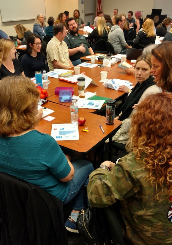 Teachers in Newport-Mesa USD in California receive training on how to grade essays consistently by using Turnitin Revision Assistant to norm grading procedures.