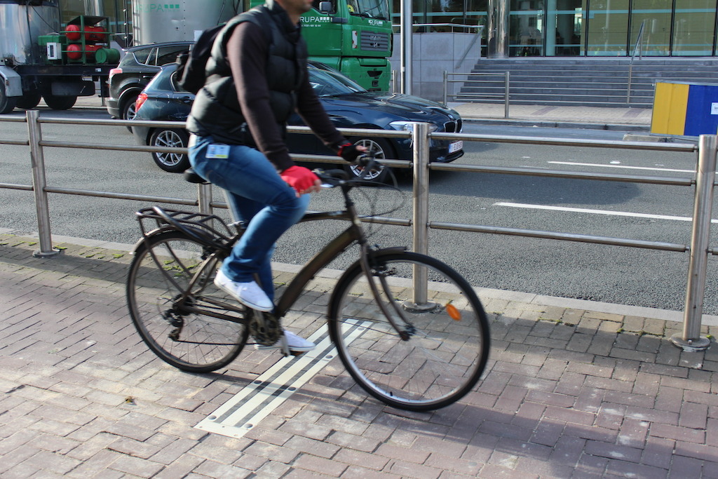 first bicycle counter pole